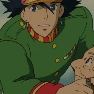 🗝 Howl Howl's Moving Castle Anime, Personnage, Le Château ambulant, Studio Ghibli telegram sticker