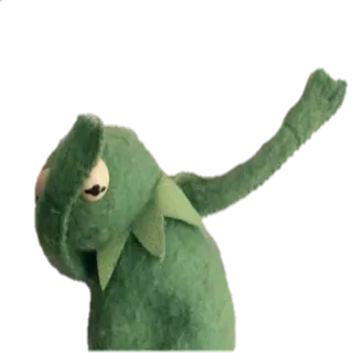😑 Kermit kermit la grenouille, dab, mème, marionnette, drôle telegram sticker