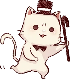 frown cat :: @line_stickers telegram stickers