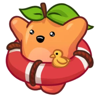 Applepeach dude telegram stickers