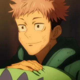 🍂 Yuji Itadori Jujutsu Kaisen Anime, Manga, Charakter, Porträt whatsapp sticker