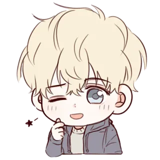 😉 Chibi, Kawaii, Anime, Mangá, Fofo, Desenho animado whatsapp sticker