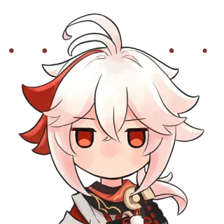 😑 Kaedehara Kazuha Genshin Impact Anime, Video game, Genshin Impact, Kazuha, Kaedehara Kazuha, Chibi telegram sticker