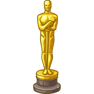 🏆 Oscar, Prêmio, Estatueta, Ouro, Reconhecimento, Conquista telegram sticker
