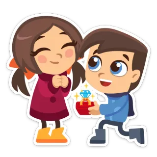 Влюблённые · @rugram telegram stickers