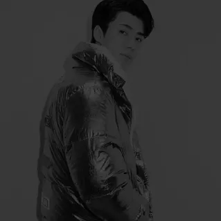 ✔️ man, jacket, portrait, fashion, winter, person, style telegram sticker