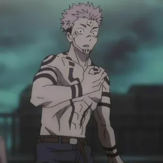 ✨ Ryomen Sukuna Jujutsu Kaisen anime, demon, cursed, spirit, jujutsu telegram sticker