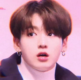 😮 Jungkook kpop, singer, artist, portrait, man, korean whatsapp sticker