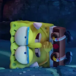 🐙 Spongebob spongebob, character, cartoon, funny, 3D, shocked telegram sticker