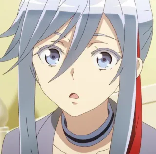 😶 Anime, Charakter, Niedlich, Porträt whatsapp sticker