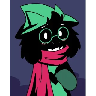 😳 Ralsei Deltarune ralsei, deltarune, lindo, videojuego, personaje telegram sticker