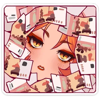 💰 dinheiro, anime, grana, moeda, notas, financeiro, riqueza whatsapp sticker