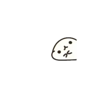 🍥 foka, zwierzę, uroczy, kreskówka telegram sticker