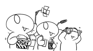 ⚡ POP popcorn, film, film, kino, jedzenie, rozrywka, kreskówka telegram sticker