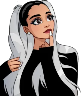 🤫 dibujo animado, mujer, ilustración, pensando, lindo, chica telegram sticker