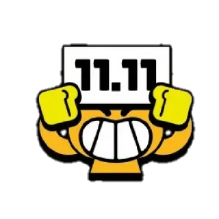😁 11.11 Sale, Rabatt, Shopping, E-Commerce, Online, Figur, Aktion telegram sticker