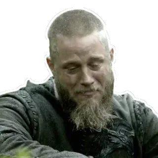 😭 Ragnar Lothbrok Vikings Рагнар, викинги, грустный, персонаж, история, сериал whatsapp sticker
