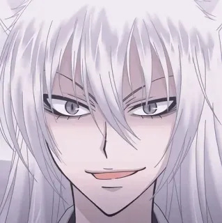 🤍 Tomoe Kamisama Kiss アニメ, マンガ, 狐, けもみみ, イケメン, 巴衛, 神様はじめました whatsapp sticker