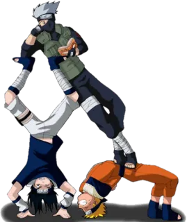 😪 Kakashi Naruto naruto, anime, kakashi, sasuke, ninja, cartoon, fan art telegram sticker