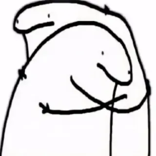 🪵 florkofcows, sticker, meme, flork, dibujo animado, abrazando, amistad whatsapp sticker