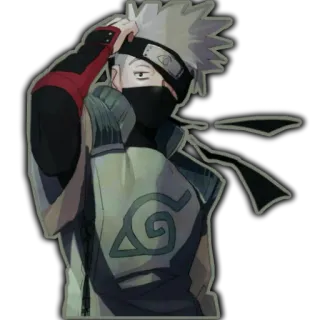 😧 Kakashi Naruto 애니메이션, 카카시 하타케, 나루토, 닌자, 캐릭터, 만화 telegram sticker