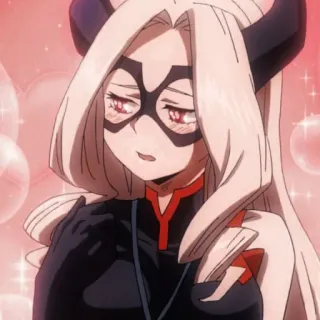 🍑 Mount Lady My Hero Academia Anime, My Hero Academia, Mount Lady, Personaje, Héroe, Cuernos, Mujer telegram sticker