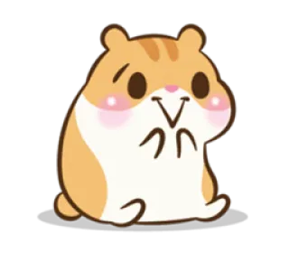 😊 仓鼠, 动物, 可爱, 卡通, 宠物, 啮齿动物, 快乐 telegram sticker
