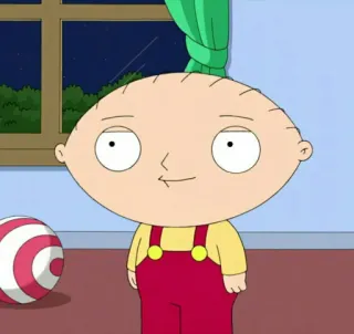 🧸 Stewie Griffin Family Guy stewie, griffin, family guy, cartoon character, animated, funny, comedy telegram sticker