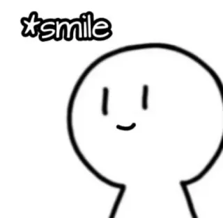 😊 smile sonrisa, feliz, dibujos animados, lindo whatsapp sticker