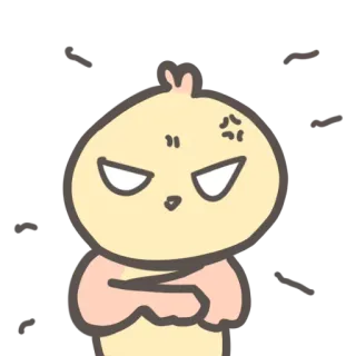 😠 wütend, Cartoon, genervt, verärgert, mürrisch, Laune, verstimmt telegram sticker