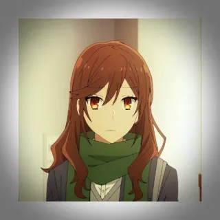 💫 Hori Kyouko Horimiya Anime, Mädchen, Hori Kyouko, Horimiya, Charakter, Porträt telegram sticker