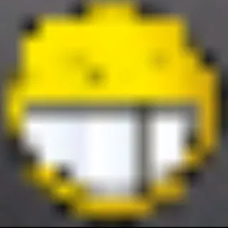 😁 smiley, emoji, kuning, senang, wajah telegram sticker