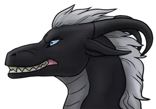 😡 dragão, criatura fantástica, zangado, monstro, animal telegram sticker