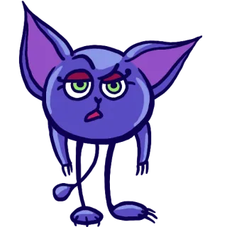 😕 animal, desenho animado, gato, engraçado, rabugento, fofo telegram sticker