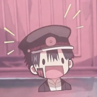 👛 Hanako-kun Toilet-bound Hanako-kun Anime, Manga, Chibi, Lucu, Seragam sekolah, Supranatural telegram sticker