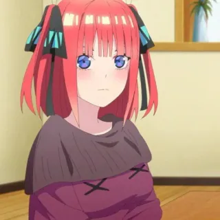 🍷 Nino Nakano The Quintessential Quintuplets Anime, Desenho animado, Garota, Nino Nakano, The Quintessential Quintuplets, Cabelo rosa whatsapp sticker
