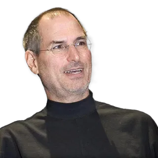 😧 Steve Jobs Steve Jobs, Emprendedor, Apple, Tecnología, Negocios, Innovador telegram sticker