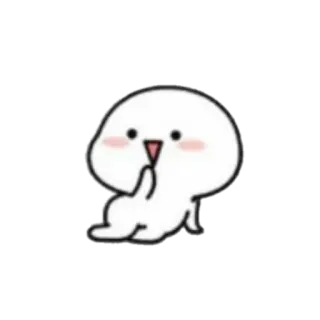 🪐 carino, cartone animato, bianco, personaggio, offensivo telegram sticker