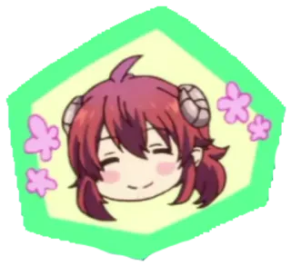 😊 Anime, Demone, Corna, Kawaii, Carino, Chibi telegram sticker