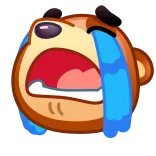 😭 chorando, triste, emoji, emocional, chateado telegram sticker