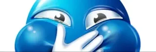 😂 weinen, blau, meme, emoji, gesicht telegram sticker