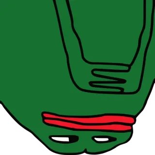 🔽 Pepe the Frog Pepe, 青蛙, 网络迷因, 迷因, 卡通 whatsapp sticker