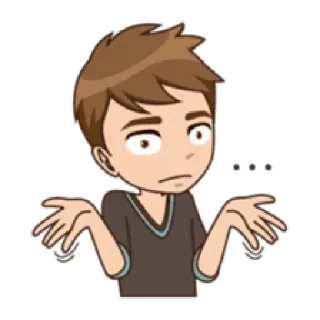 😱 domanda, confuso, insicuro, gesto telegram sticker