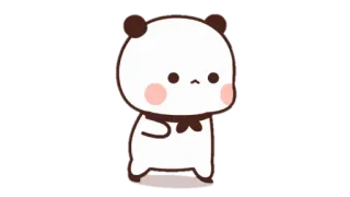 🍩 Panda, Niedlich, Tier, Kawaii, Bär, Cartoon telegram sticker