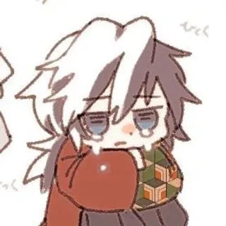 😭 anime, karakter, sedih, gambar telegram sticker