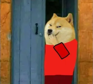 🤔 doge, chó, meme, động vật, hài hước, shiba inu telegram sticker