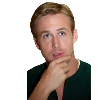 🤔 Ryan Gosling acteur, beroemdheid, man, portret, hollywood whatsapp sticker