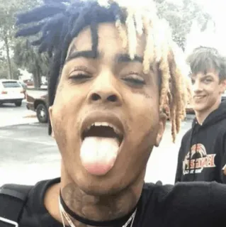 🖤 XXXTentacion rapper, muzikant, XXXTentacion, portret, zanger telegram sticker