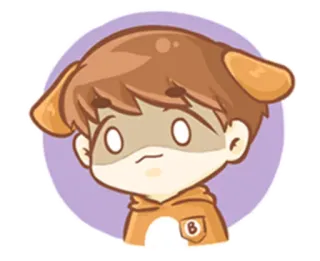 😈 cartoon, illustratie, hond, personage, schattig telegram sticker