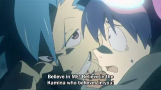 💪 Kamina Gurren Lagann Believe In ME! Believe In the Kamina who believes in you! anime, acreditar, Kamina, Gurren Lagann, motivacional, citações, espírito de luta telegram sticker
